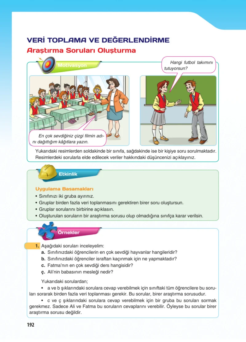 5. Sınıf Matematik Ders Kitabı Cevapları Koza Yayınları Sayfa 192