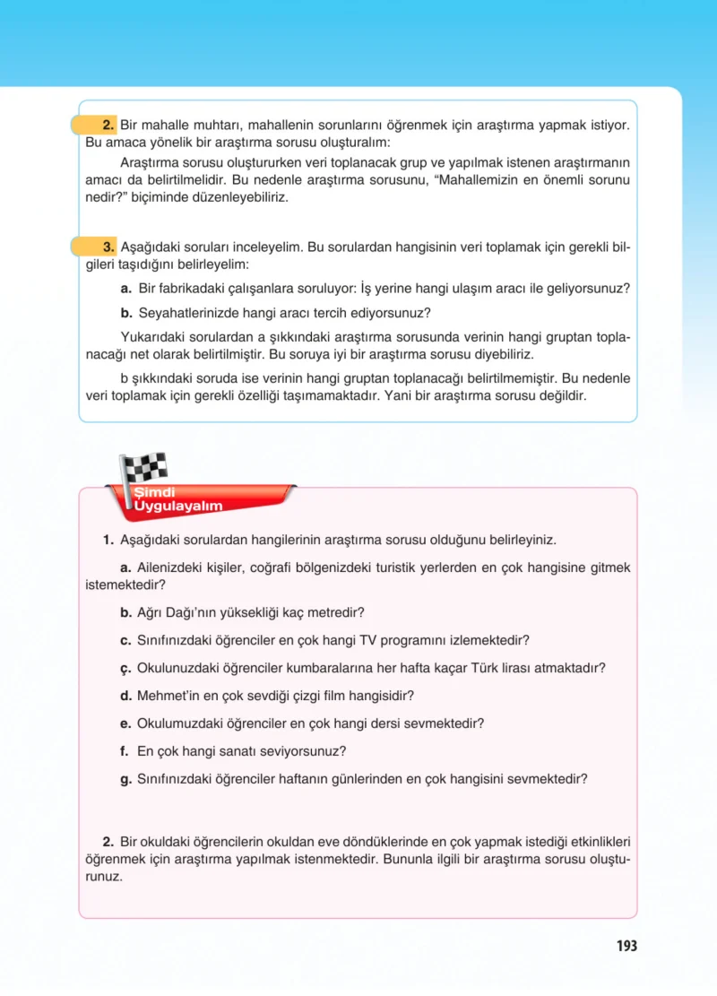 5. Sınıf Matematik Ders Kitabı Cevapları Koza Yayınları Sayfa 193