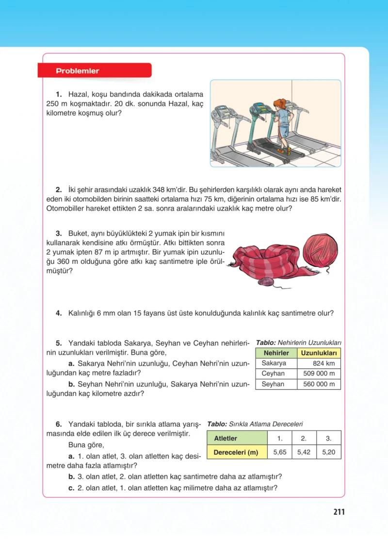 5. Sınıf Matematik Ders Kitabı Cevapları Koza Yayınları Sayfa 211