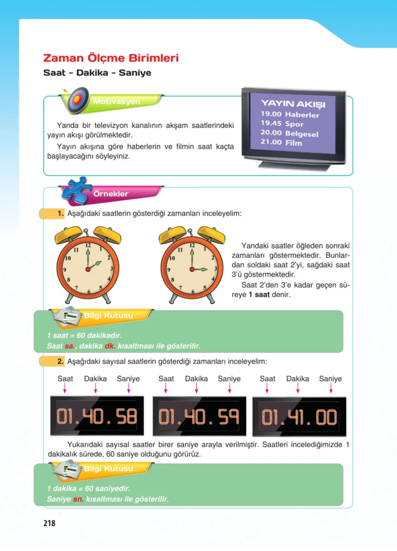 5. Sınıf Matematik Ders Kitabı Cevapları Koza Yayınları Sayfa 218