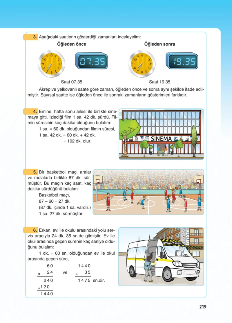 5. Sınıf Matematik Ders Kitabı Cevapları Koza Yayınları Sayfa 219