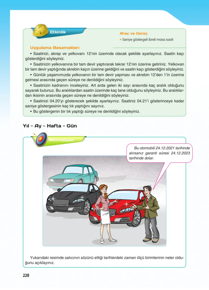 5. Sınıf Matematik Ders Kitabı Cevapları Koza Yayınları Sayfa 220