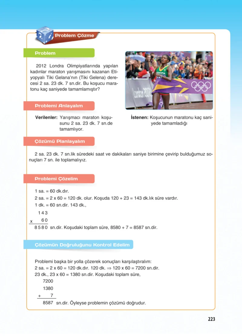 5. Sınıf Matematik Ders Kitabı Cevapları Koza Yayınları Sayfa 223