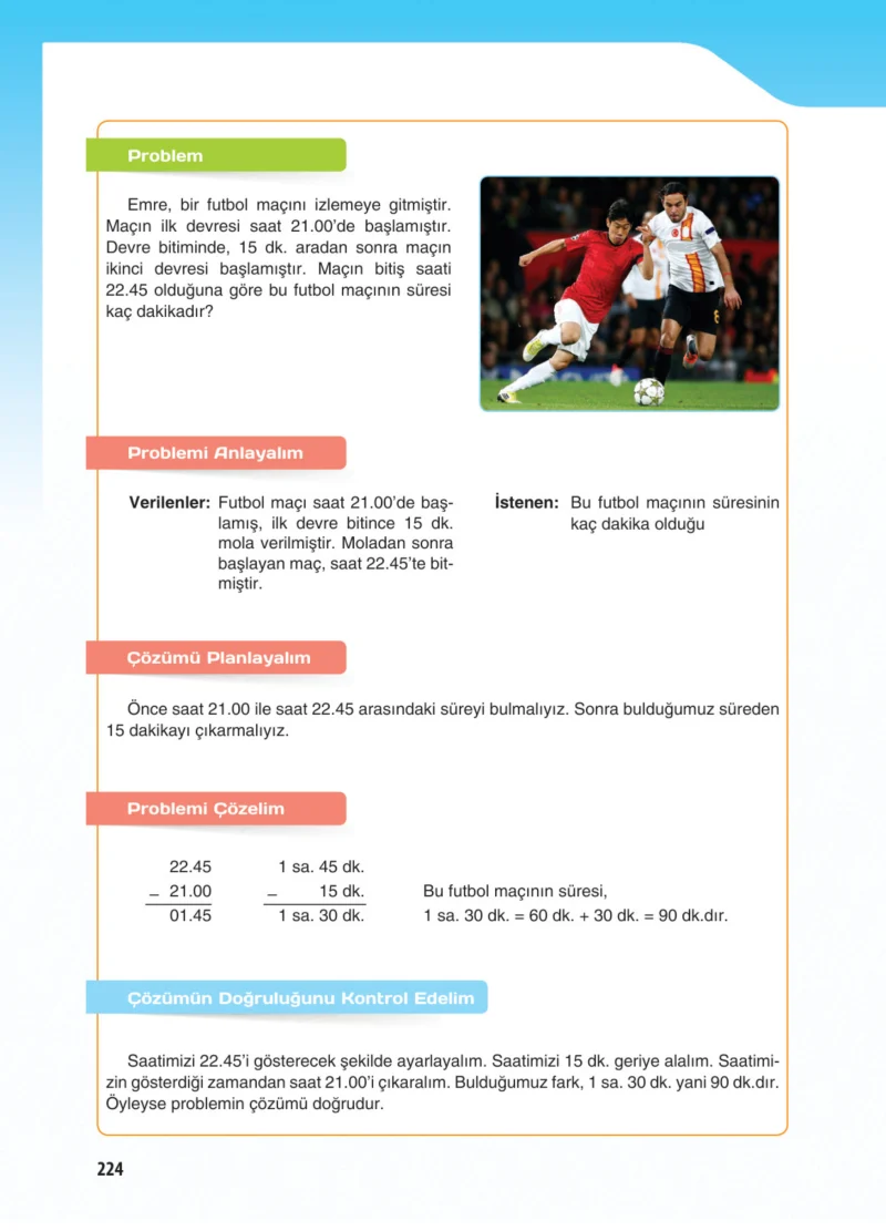 5. Sınıf Matematik Ders Kitabı Cevapları Koza Yayınları Sayfa 224