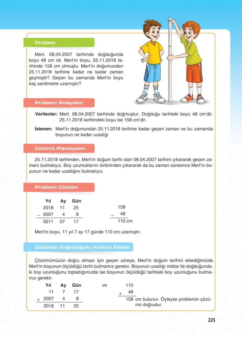 5. Sınıf Matematik Ders Kitabı Cevapları Koza Yayınları Sayfa 225