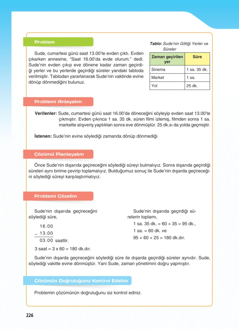 5. Sınıf Matematik Ders Kitabı Cevapları Koza Yayınları Sayfa 226