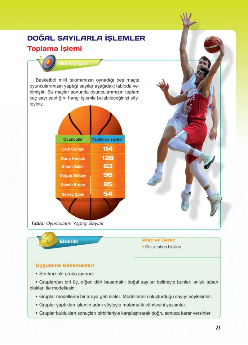 5. Sınıf Matematik Ders Kitabı Cevapları Koza Yayınları Sayfa 23