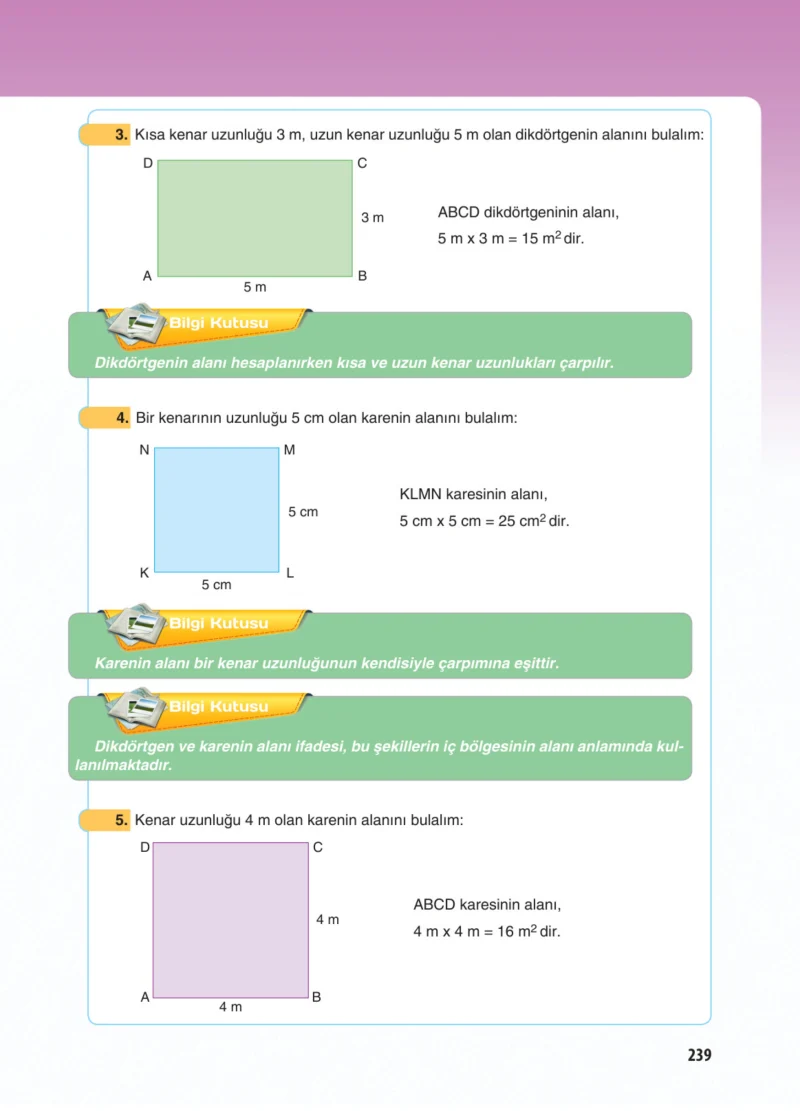 5. Sınıf Matematik Ders Kitabı Cevapları Koza Yayınları Sayfa 239