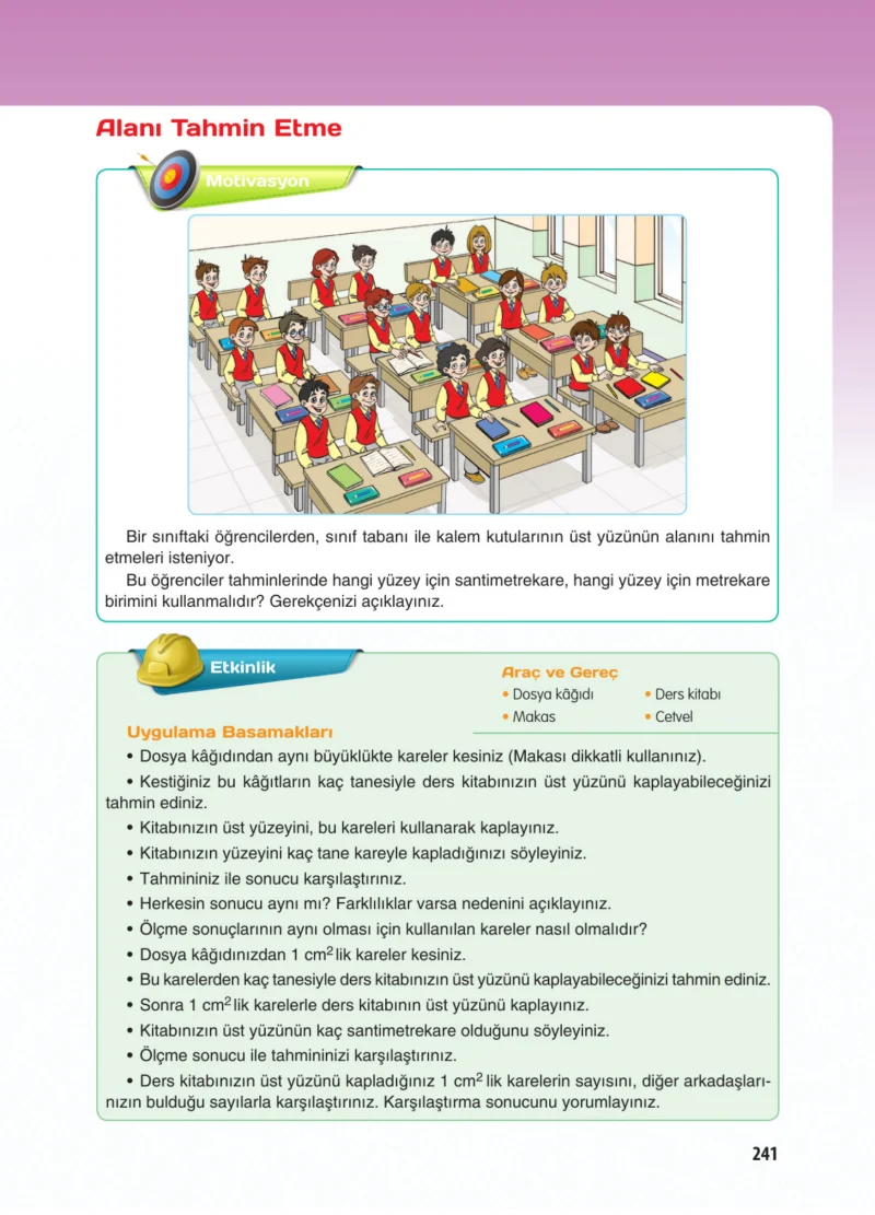 5. Sınıf Matematik Ders Kitabı Cevapları Koza Yayınları Sayfa 241