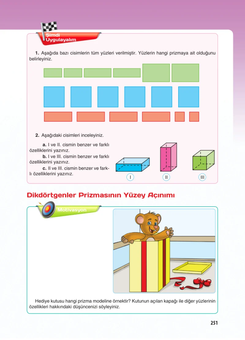 5. Sınıf Matematik Ders Kitabı Cevapları Koza Yayınları Sayfa 251