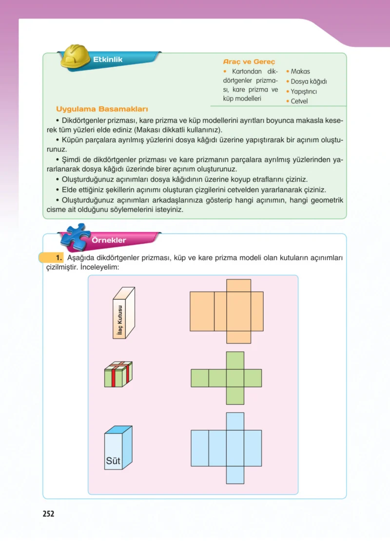 5. Sınıf Matematik Ders Kitabı Cevapları Koza Yayınları Sayfa 252