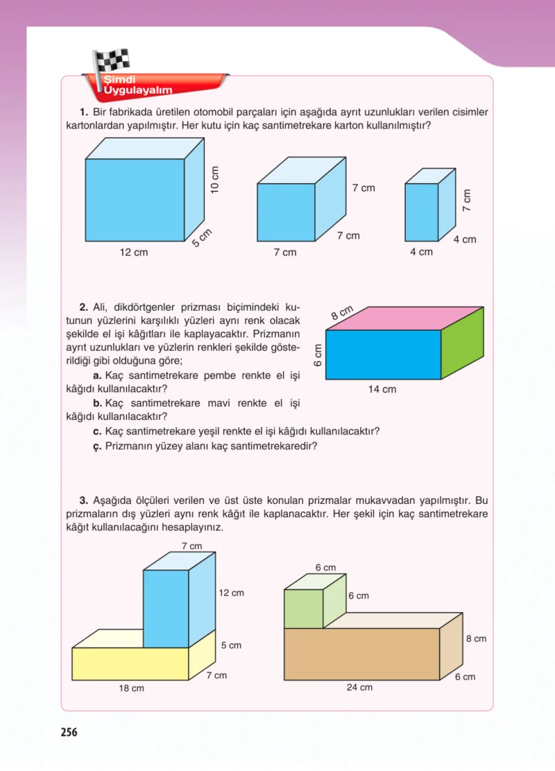 5. Sınıf Matematik Ders Kitabı Cevapları Koza Yayınları Sayfa 256