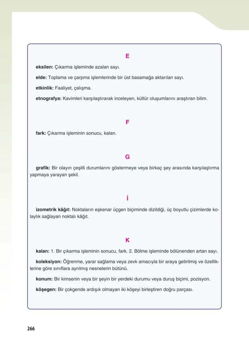 5. Sınıf Matematik Ders Kitabı Cevapları Koza Yayınları Sayfa 266