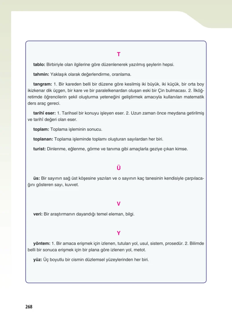 5. Sınıf Matematik Ders Kitabı Cevapları Koza Yayınları Sayfa 268