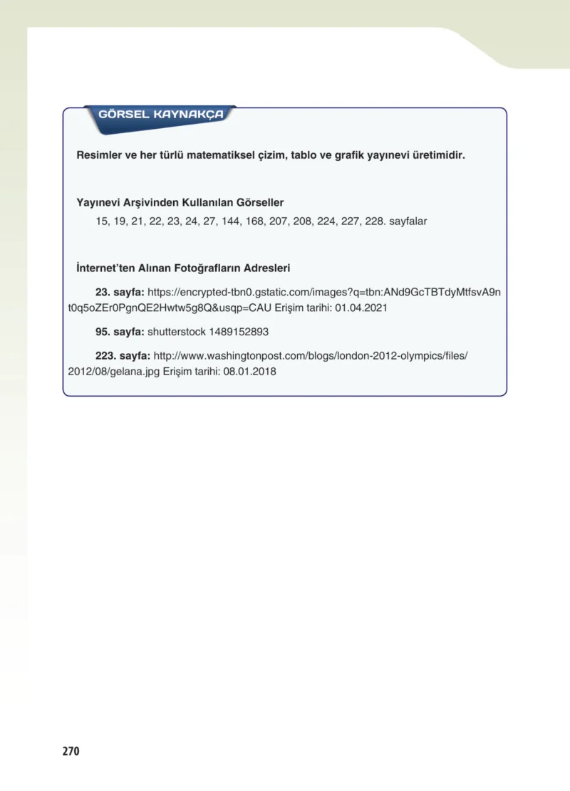 5. Sınıf Matematik Ders Kitabı Cevapları Koza Yayınları Sayfa 270