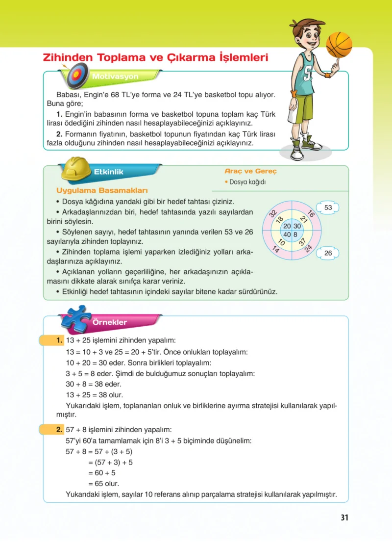 5. Sınıf Matematik Ders Kitabı Cevapları Koza Yayınları Sayfa 31