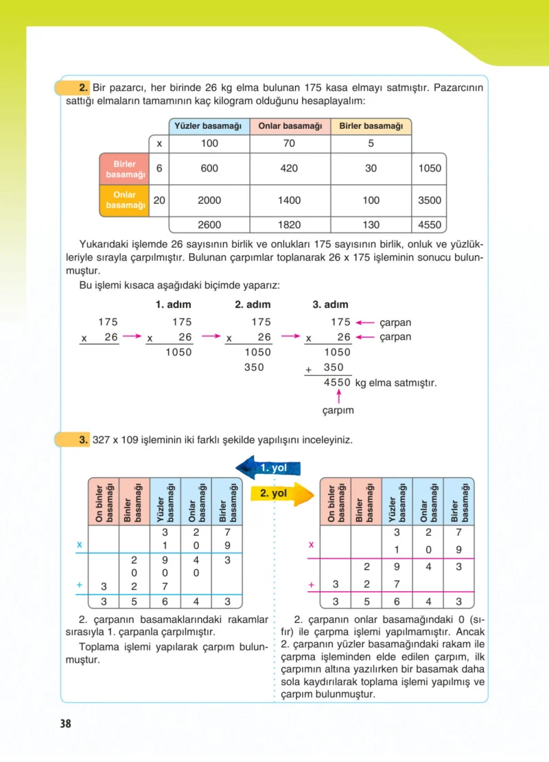 5. Sınıf Matematik Ders Kitabı Cevapları Koza Yayınları Sayfa 38