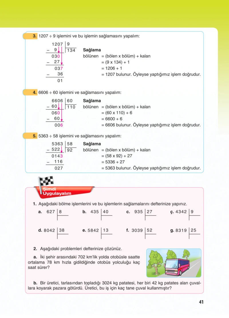 5. Sınıf Matematik Ders Kitabı Cevapları Koza Yayınları Sayfa 41