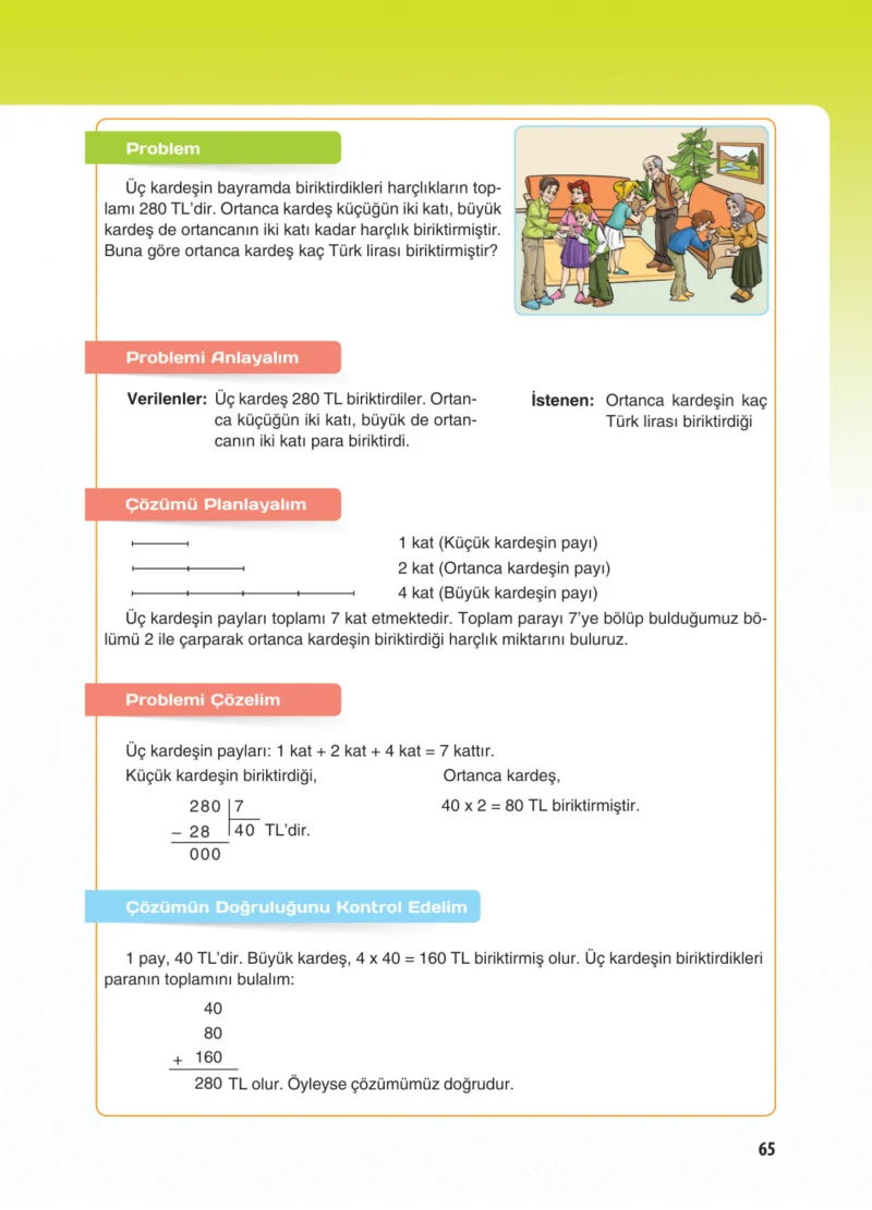 5. Sınıf Matematik Ders Kitabı Cevapları Koza Yayınları Sayfa 65