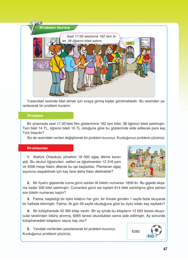 5. Sınıf Matematik Ders Kitabı Cevapları Koza Yayınları Sayfa 67