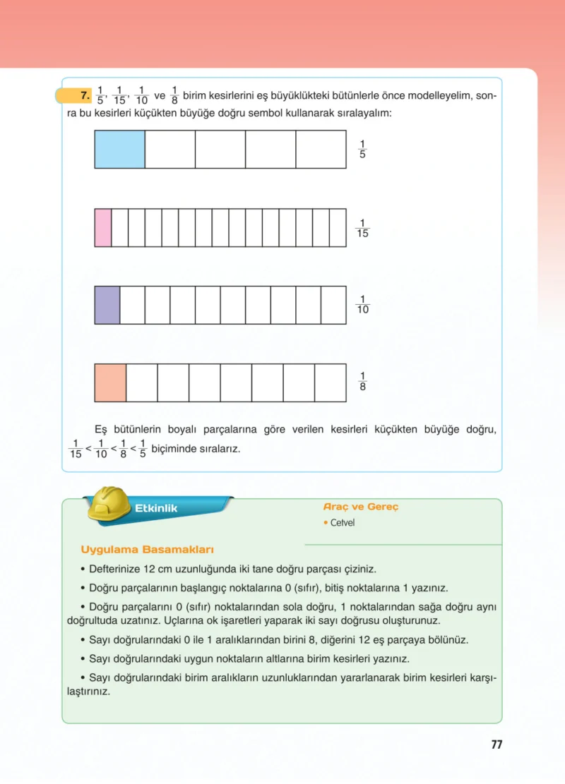 5. Sınıf Matematik Ders Kitabı Cevapları Koza Yayınları Sayfa 77