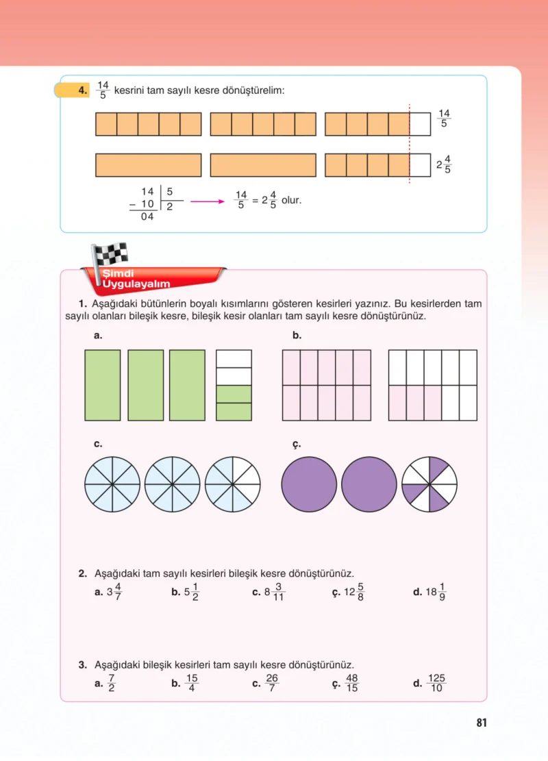 5. Sınıf Matematik Ders Kitabı Cevapları Koza Yayınları Sayfa 81