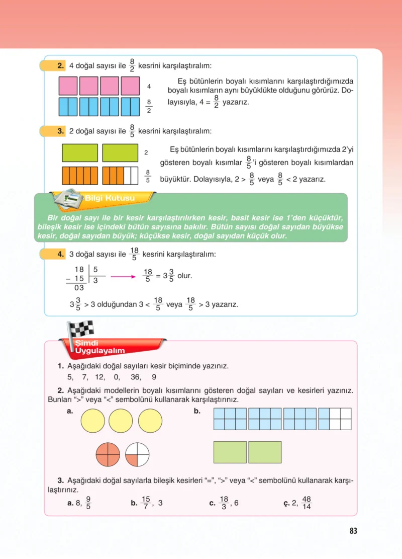 5. Sınıf Matematik Ders Kitabı Cevapları Koza Yayınları Sayfa 83