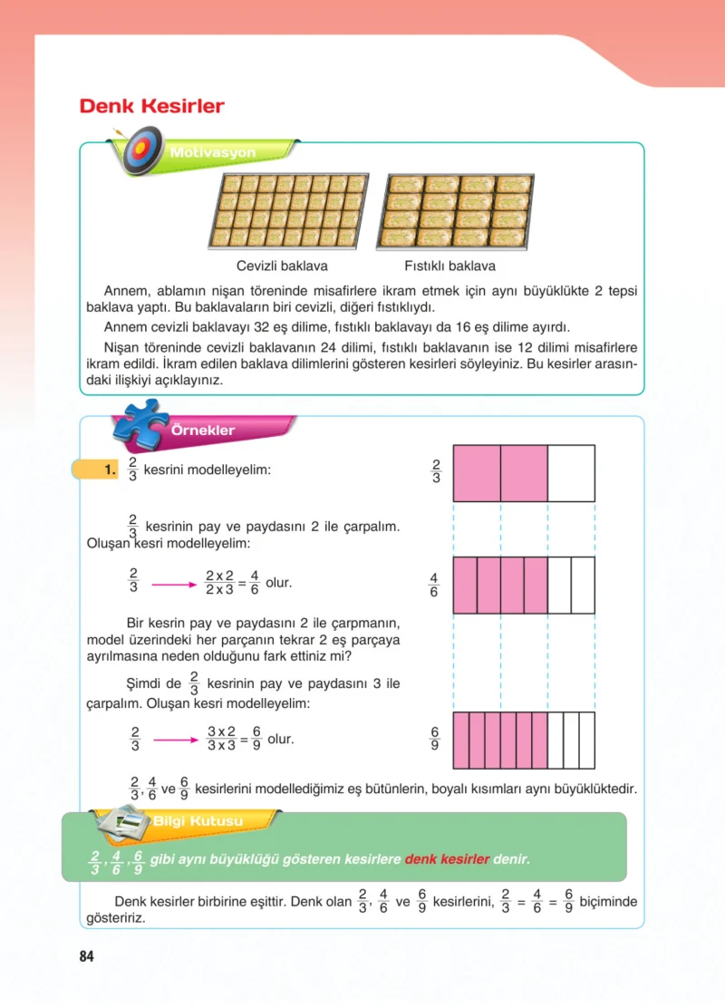 5. Sınıf Matematik Ders Kitabı Cevapları Koza Yayınları Sayfa 84