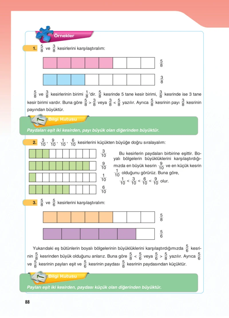 5. Sınıf Matematik Ders Kitabı Cevapları Koza Yayınları Sayfa 88