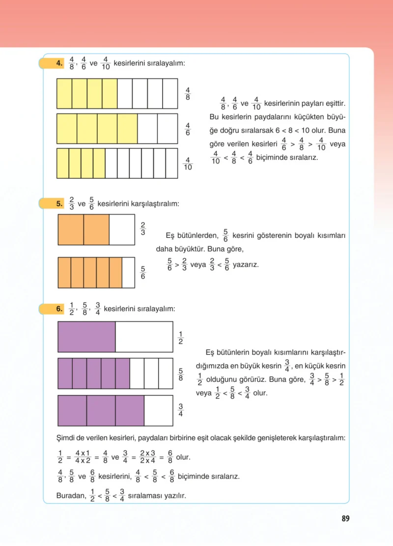 5. Sınıf Matematik Ders Kitabı Cevapları Koza Yayınları Sayfa 89
