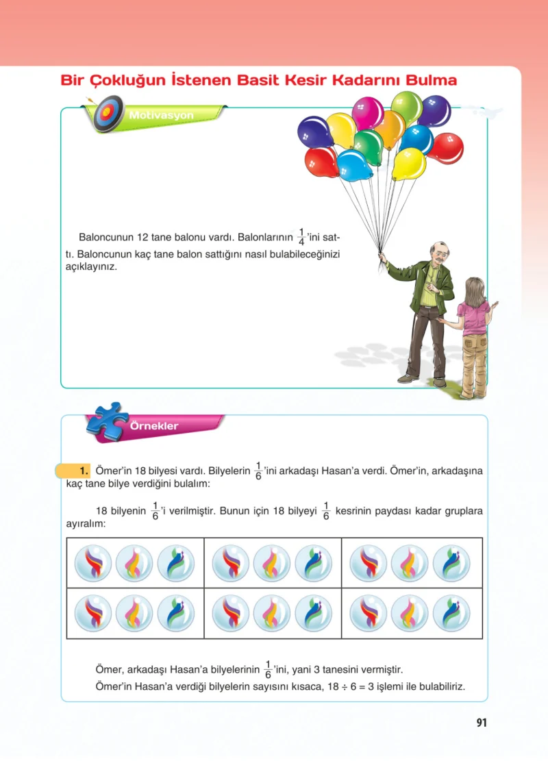 5. Sınıf Matematik Ders Kitabı Cevapları Koza Yayınları Sayfa 91