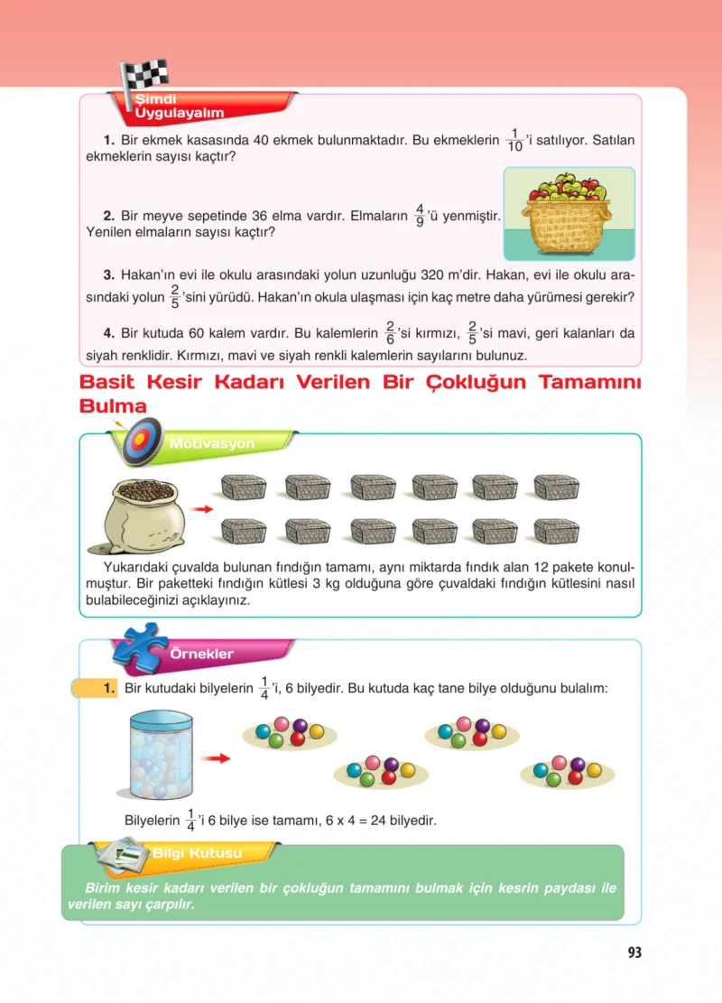 5. Sınıf Matematik Ders Kitabı Cevapları Koza Yayınları Sayfa 93