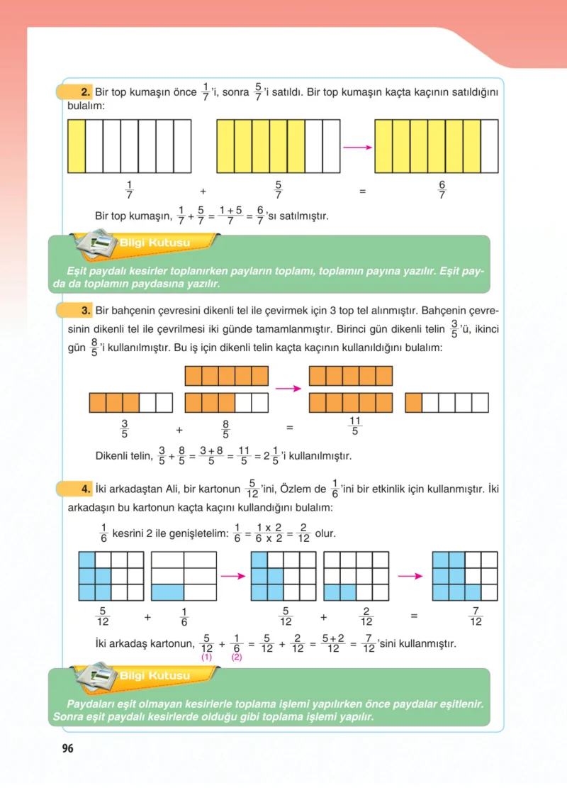 5. Sınıf Matematik Ders Kitabı Cevapları Koza Yayınları Sayfa 96