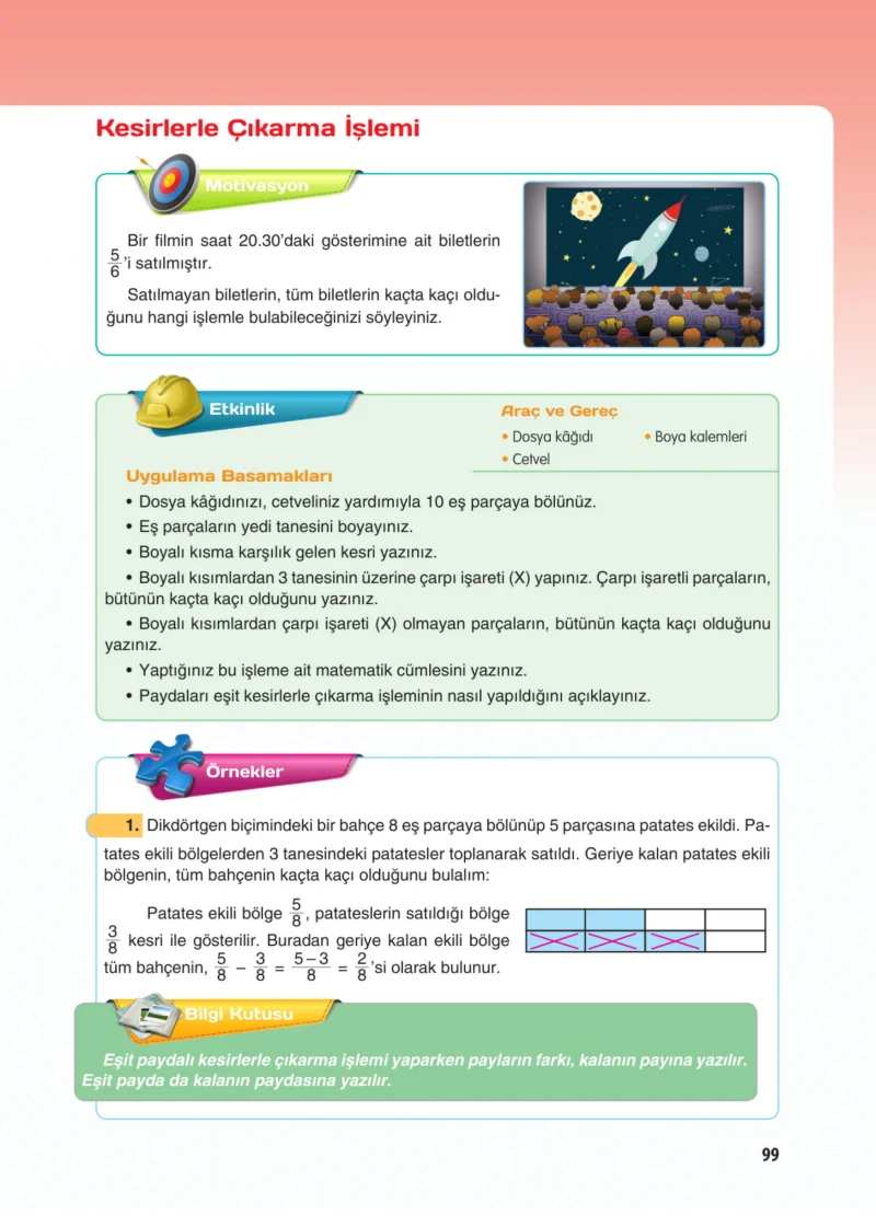 5. Sınıf Matematik Ders Kitabı Cevapları Koza Yayınları Sayfa 99