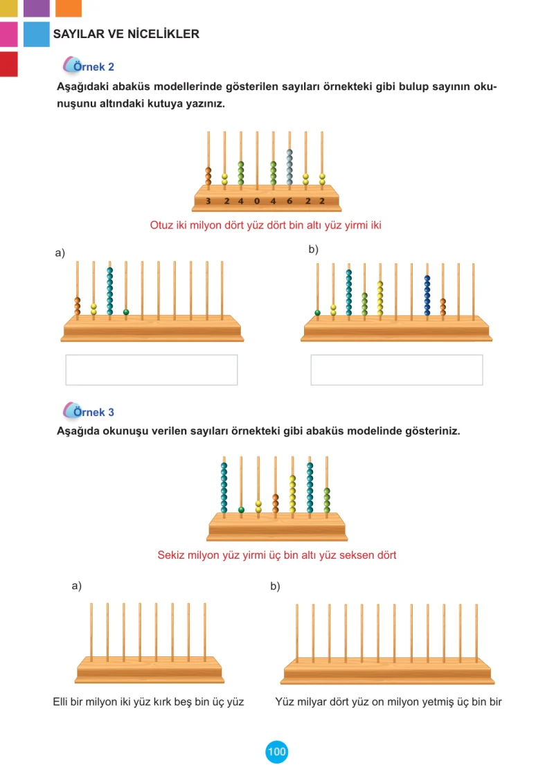 5. Sınıf Matematik Ders Kitabı Cevapları Meb Yayınları 1.Kitap Sayfa 100