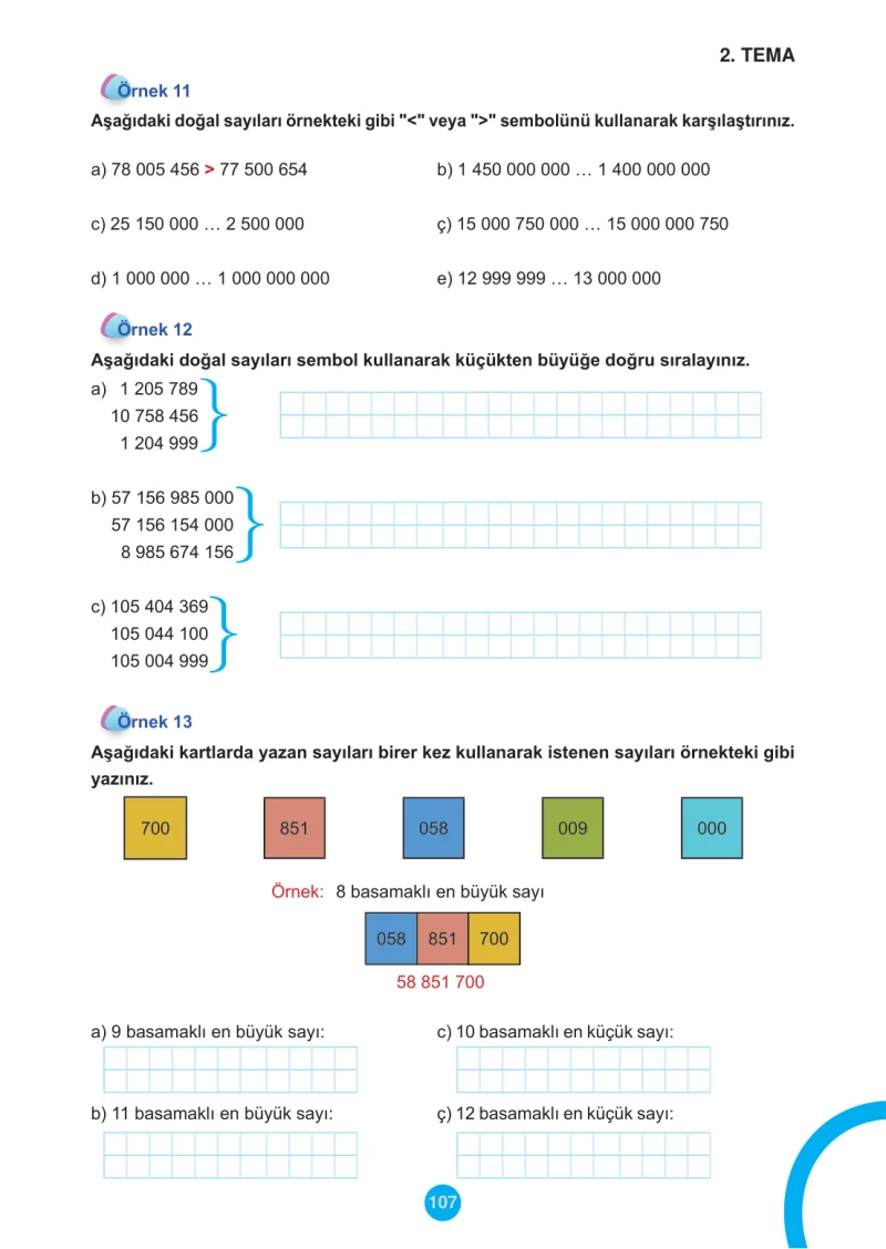 5. Sınıf Matematik Ders Kitabı Cevapları Meb Yayınları 1.Kitap Sayfa 107