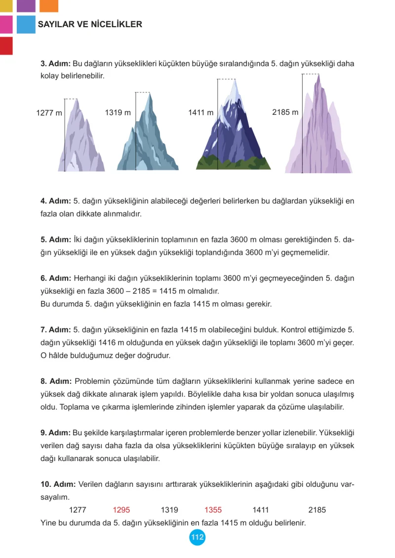 5. Sınıf Matematik Ders Kitabı Cevapları Meb Yayınları 1.Kitap Sayfa 112