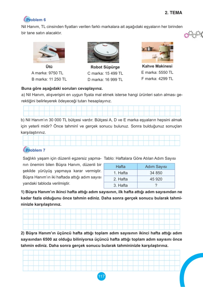 5. Sınıf Matematik Ders Kitabı Cevapları Meb Yayınları 1.Kitap Sayfa 117