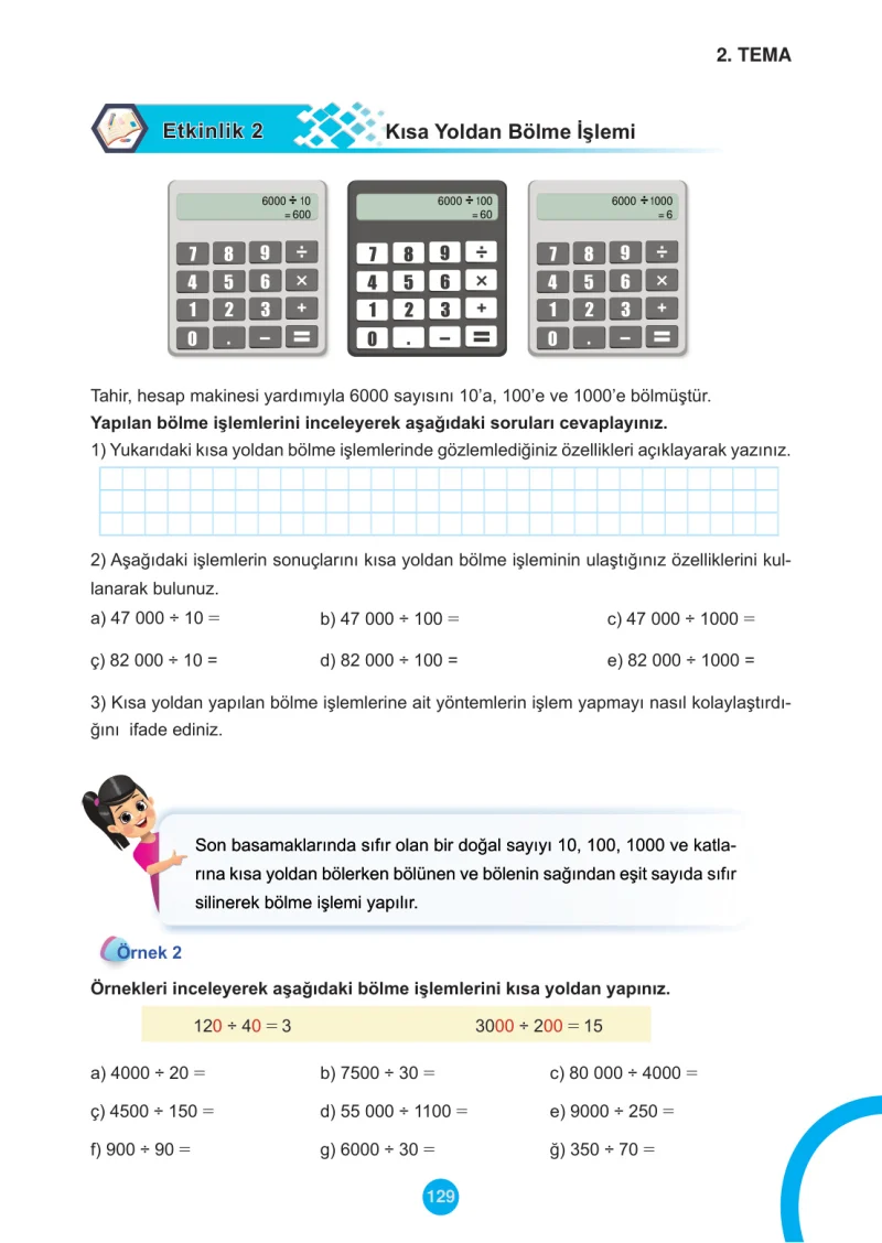 5. Sınıf Matematik Ders Kitabı Cevapları Meb Yayınları 1.Kitap Sayfa 129