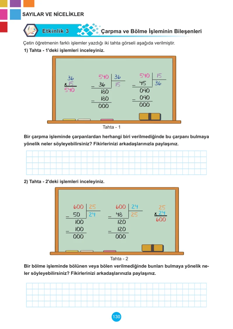 5. Sınıf Matematik Ders Kitabı Cevapları Meb Yayınları 1.Kitap Sayfa 130