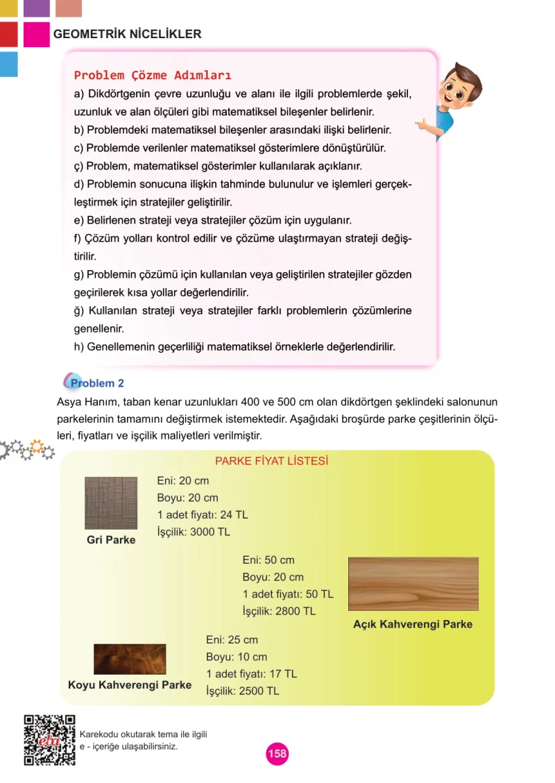5. Sınıf Matematik Ders Kitabı Cevapları Meb Yayınları 1.Kitap Sayfa 158