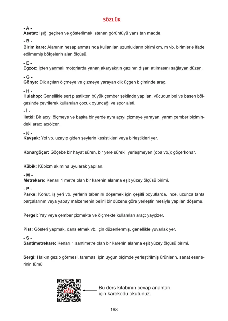 5. Sınıf Matematik Ders Kitabı Cevapları Meb Yayınları 1.Kitap Sayfa 168