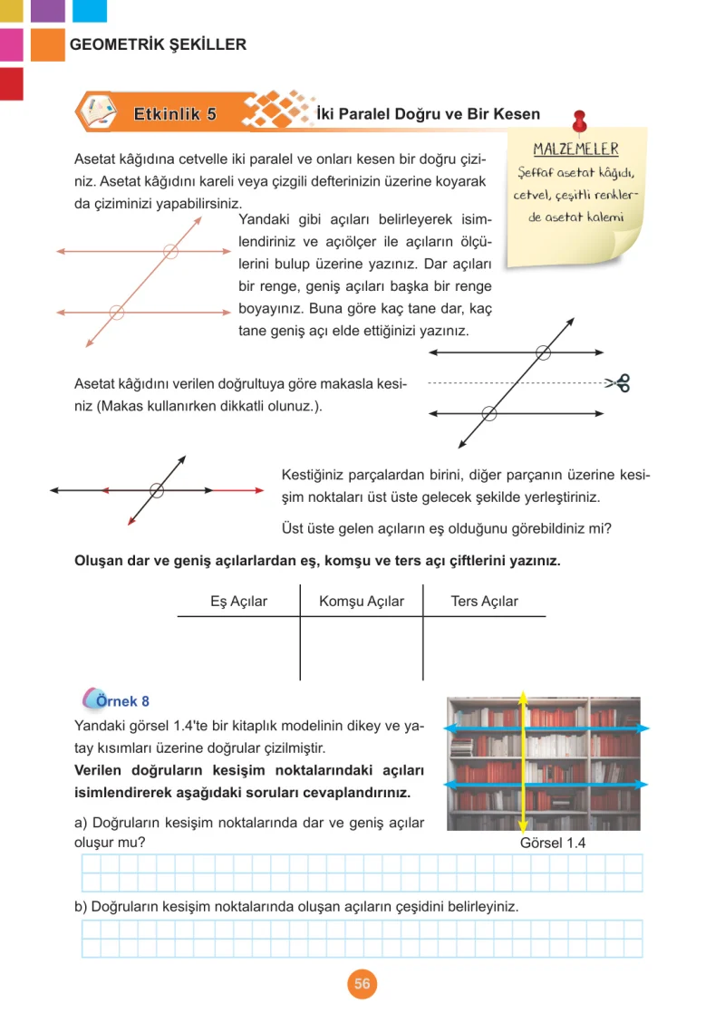 5. Sınıf Matematik Ders Kitabı Cevapları Meb Yayınları 1.Kitap Sayfa 56