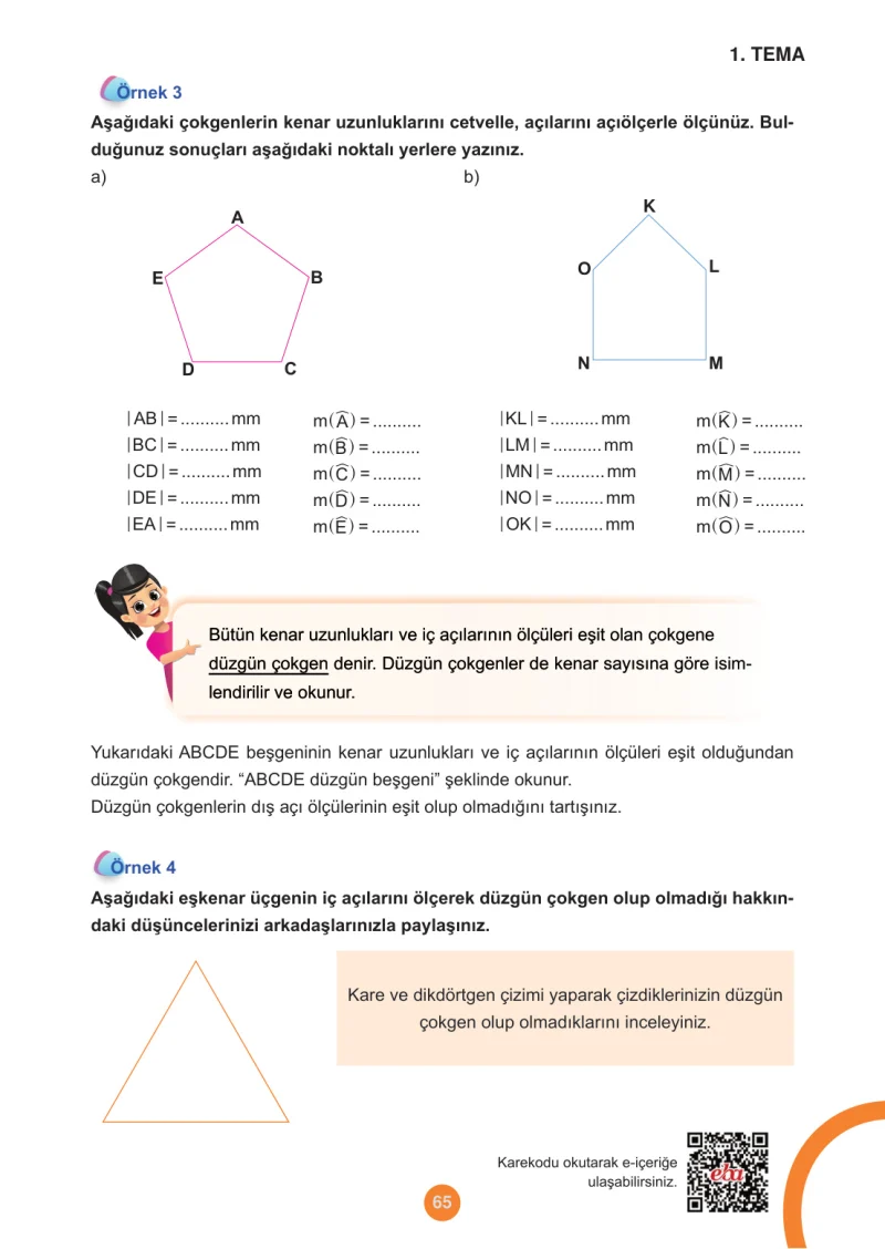5. Sınıf Matematik Ders Kitabı Cevapları Meb Yayınları 1.Kitap Sayfa 65