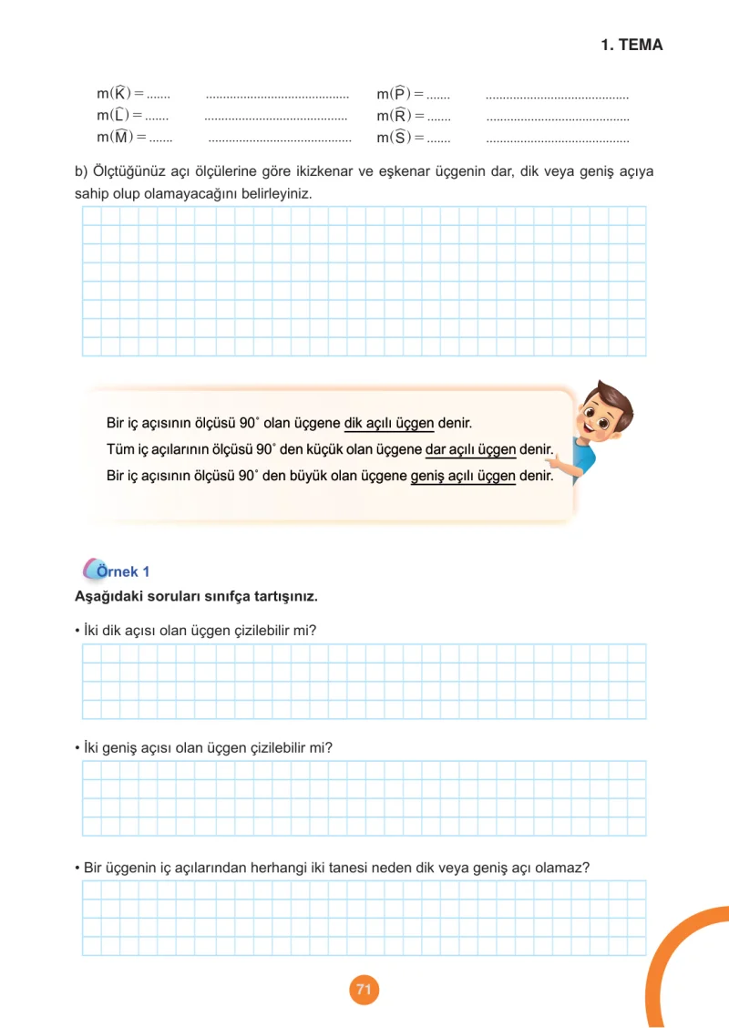5. Sınıf Matematik Ders Kitabı Cevapları Meb Yayınları 1.Kitap Sayfa 71