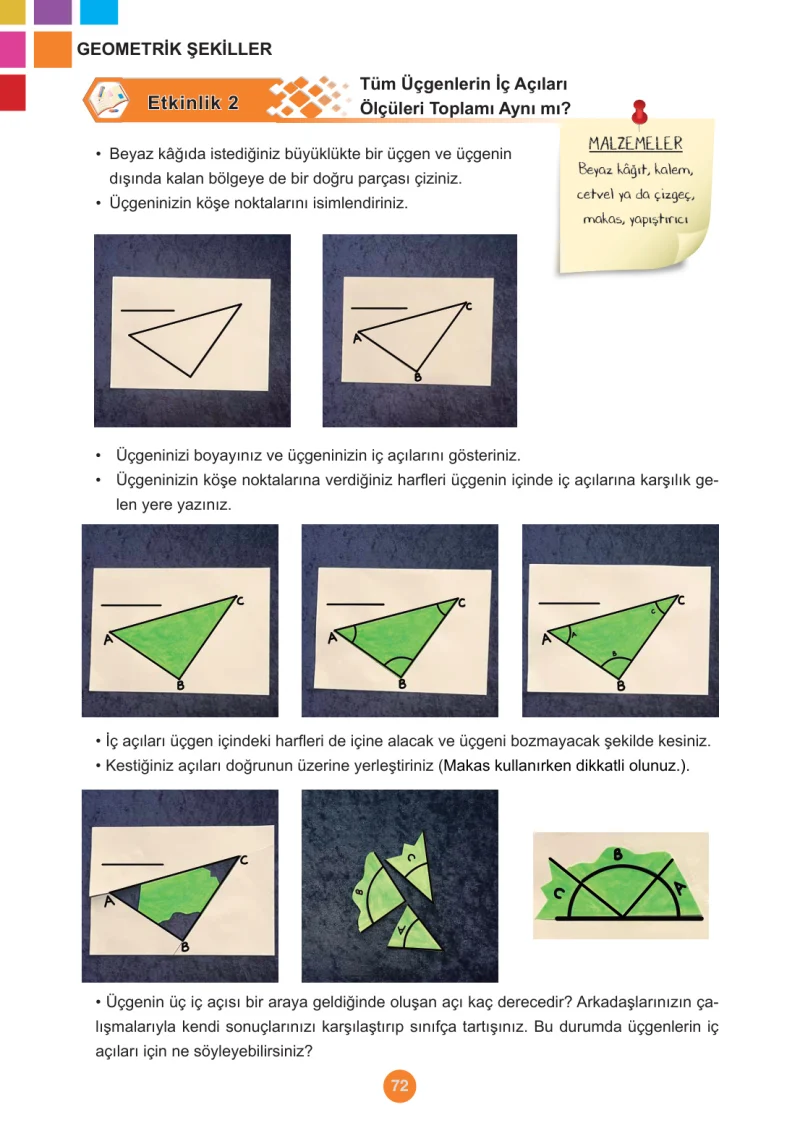 5. Sınıf Matematik Ders Kitabı Cevapları Meb Yayınları 1.Kitap Sayfa 72