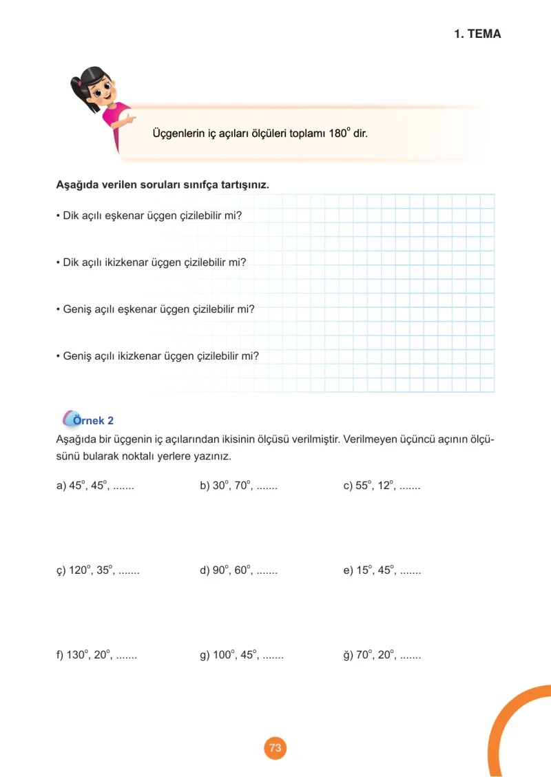 5. Sınıf Matematik Ders Kitabı Cevapları Meb Yayınları 1.Kitap Sayfa 73