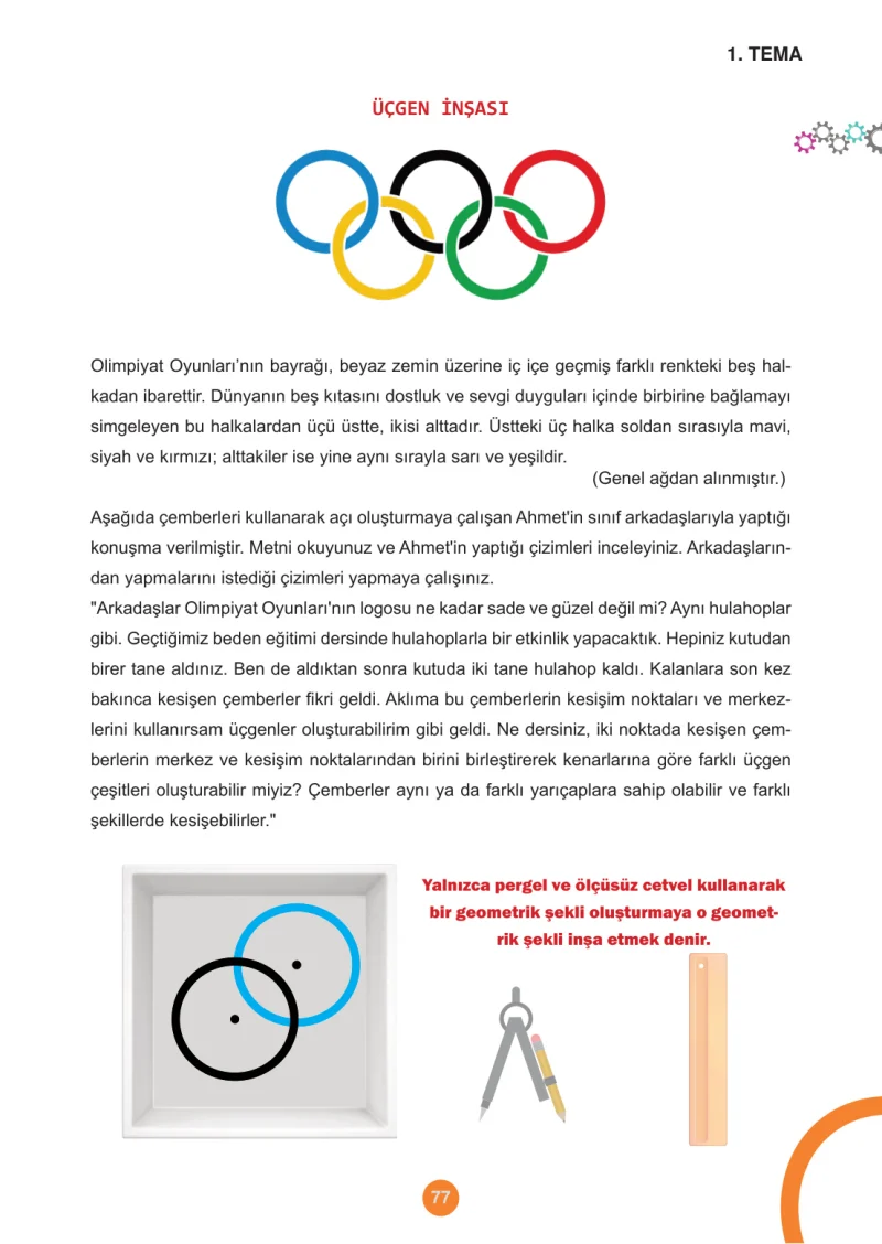 5. Sınıf Matematik Ders Kitabı Cevapları Meb Yayınları 1.Kitap Sayfa 77