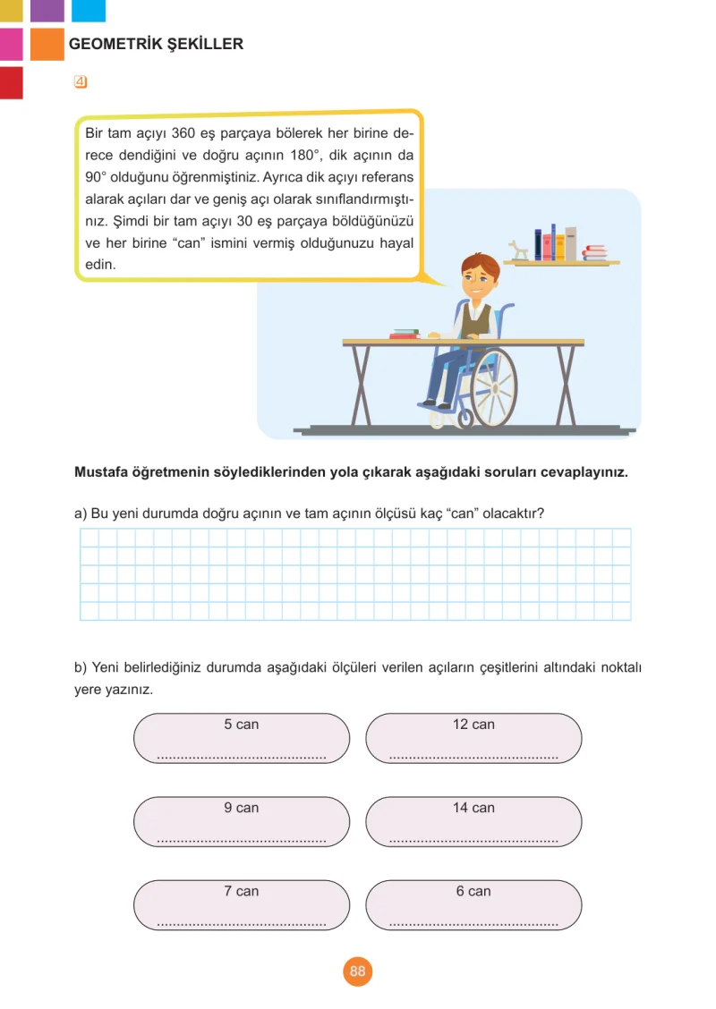 5. Sınıf Matematik Ders Kitabı Cevapları Meb Yayınları 1.Kitap Sayfa 88