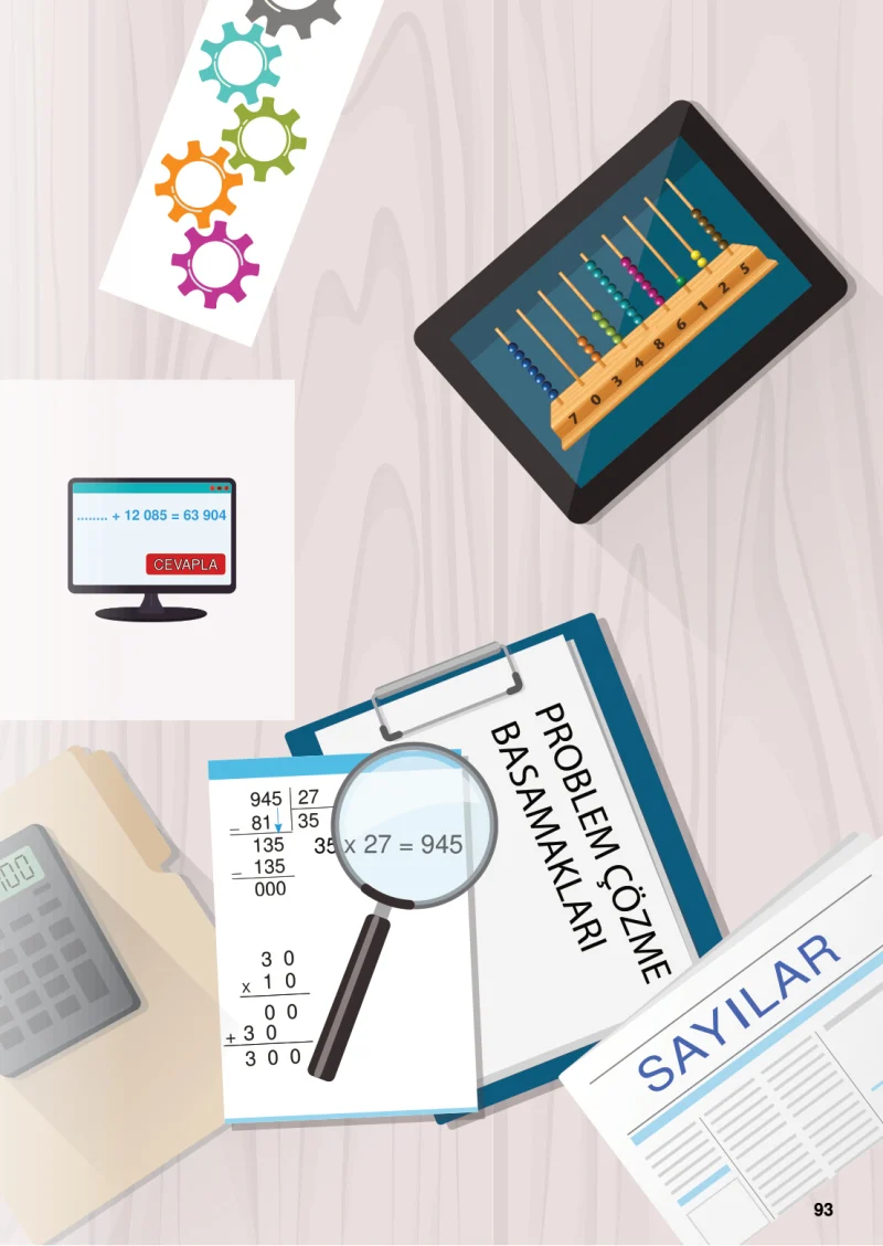 5. Sınıf Matematik Ders Kitabı Cevapları Meb Yayınları 1.Kitap Sayfa 93